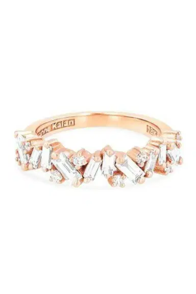 Suzanne Kalan Diamond Icon Half Band Ring - Rose Gold | Thumbnail 1