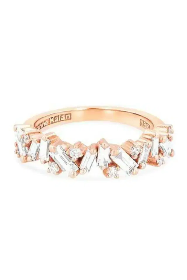 Suzanne Kalan Diamond Icon Half Band Ring - Rose Gold