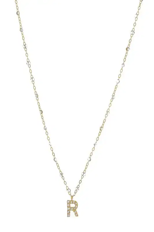 Diamond Initial Necklace