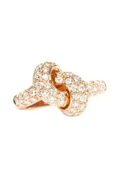 THE LOVE KNOT BY CORALIE Diamond Love Knot Ring | Thumbnail 3