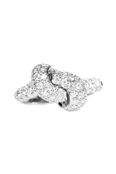 THE LOVE KNOT BY CORALIE Diamond Love Knot Ring | Thumbnail 4
