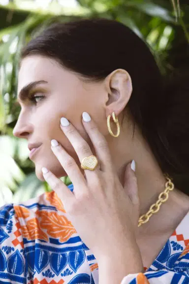 Carolina Bucci Diamond Pavé Cuore Ring | Thumbnail 3