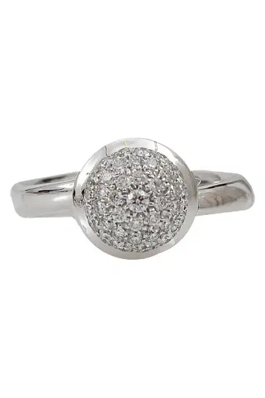 TAMARA COMOLLI Diamond Pave Small Bouton Ring | Thumbnail 1 TAMARA COMOLLI Diamond Pave Small Bouton Ring | Thumbnail 1