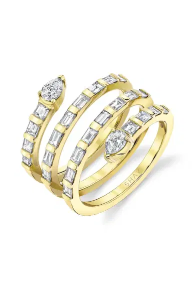 SHAY JEWELRY DIAMOND QUAD PEAR SPIRAL RING | Thumbnail 1