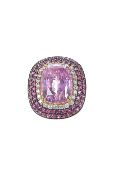 ALEXANDER LAUT Diamond Ruby Kunzite Ring | Thumbnail 1