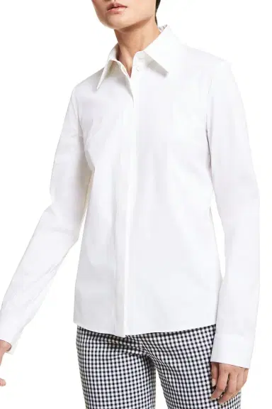 Michael Kors Collection Dolman Sleeve Button Down Shirt | Thumbnail 3