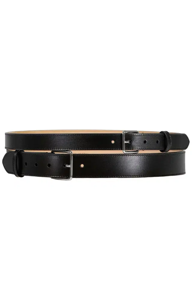 Alexander McQueen Double Long Belt - Black