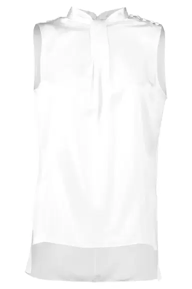 Adam Lippes Drape Neck Shell | Thumbnail 1