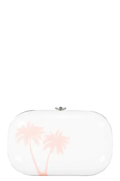 JEFFREY LEVINSON Elina Plus Clutch - Pink Palm | Thumbnail 1 JEFFREY LEVINSON Elina Plus Clutch - Pink Palm | Thumbnail 1