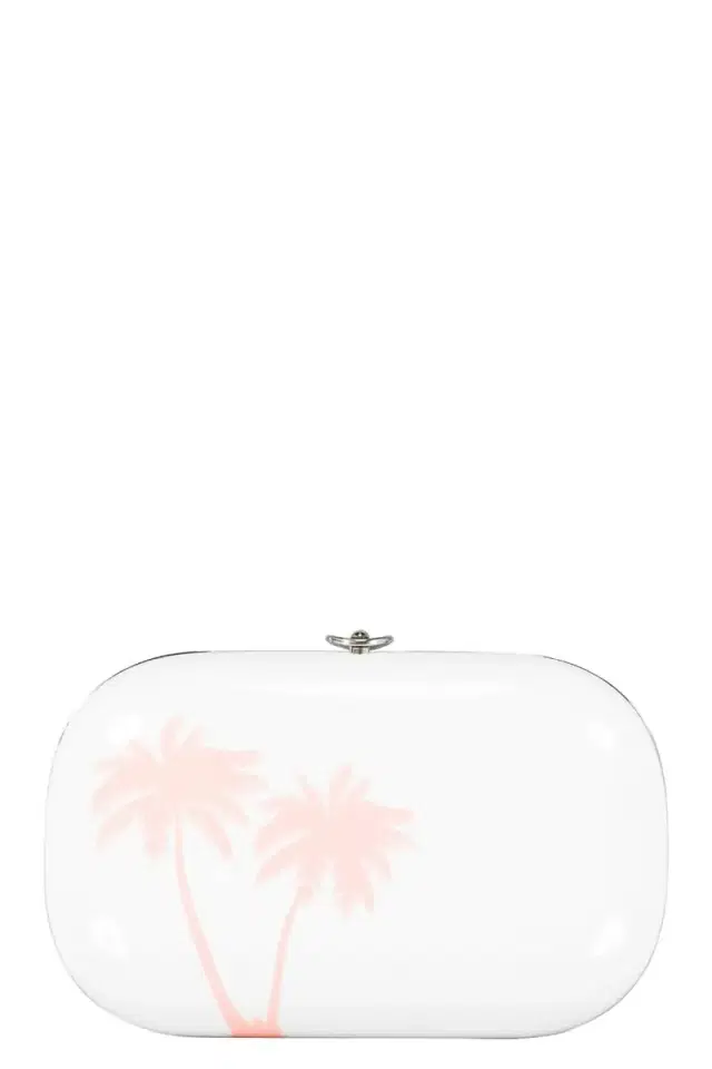 JEFFREY LEVINSON Elina Plus Clutch - Pink Palm