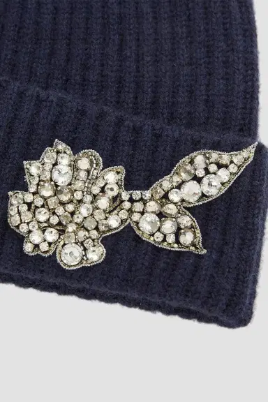 Erdem Embroidered Knitted Hat | Thumbnail 5 Erdem Embroidered Knitted Hat | Thumbnail 5
