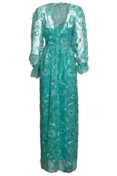 Alberta Ferretti Embroidered Tulle Gown | Thumbnail 4