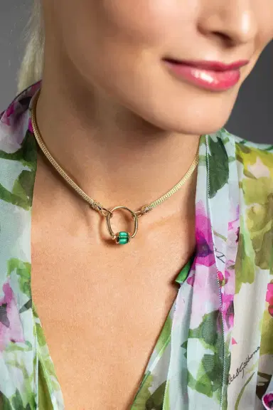 Marla Aaron Emerald Baguette Trundle Ring | Thumbnail 2