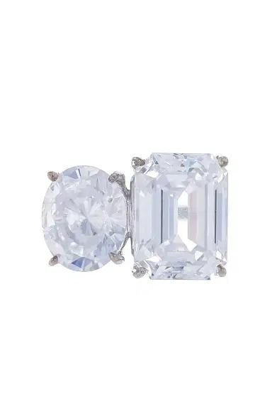 FANTASIA by DESERIO Emerald Oval Cut Ring | Thumbnail 1