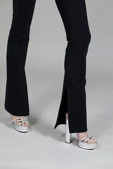 Adam Lippes Eva Flare Pant With Slit | Thumbnail 5