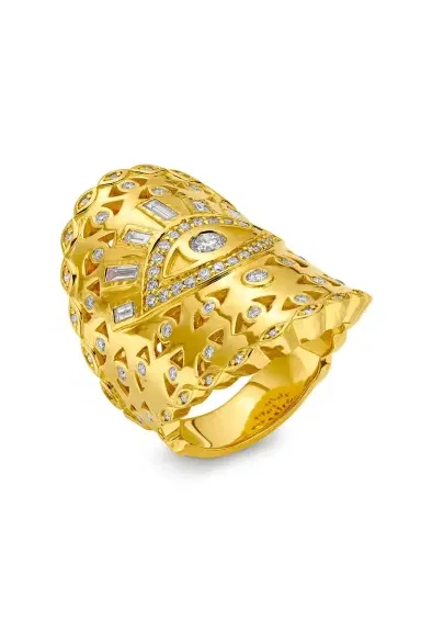 BUDDHA MAMA Evil Eye Diamond Wrap Ring | Thumbnail 5