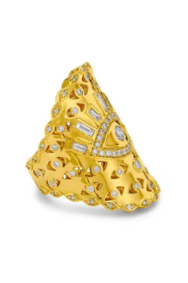 BUDDHA MAMA Evil Eye Diamond Wrap Ring | Thumbnail 6