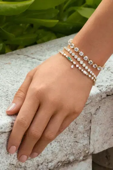 MONICA RICH KOSANN Fancy Cut Diamond Tennis Bracelet | Thumbnail 2