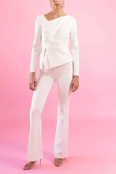 Safiyaa Farran Top - Ivory | Thumbnail 2
