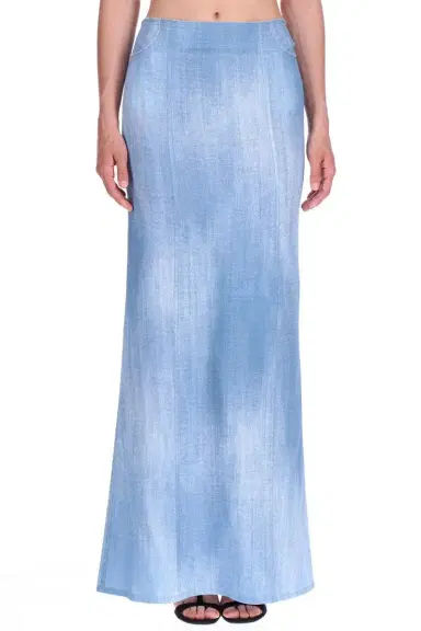 ERMANNO SCERVINO Faux Denim Skirt | Thumbnail 2