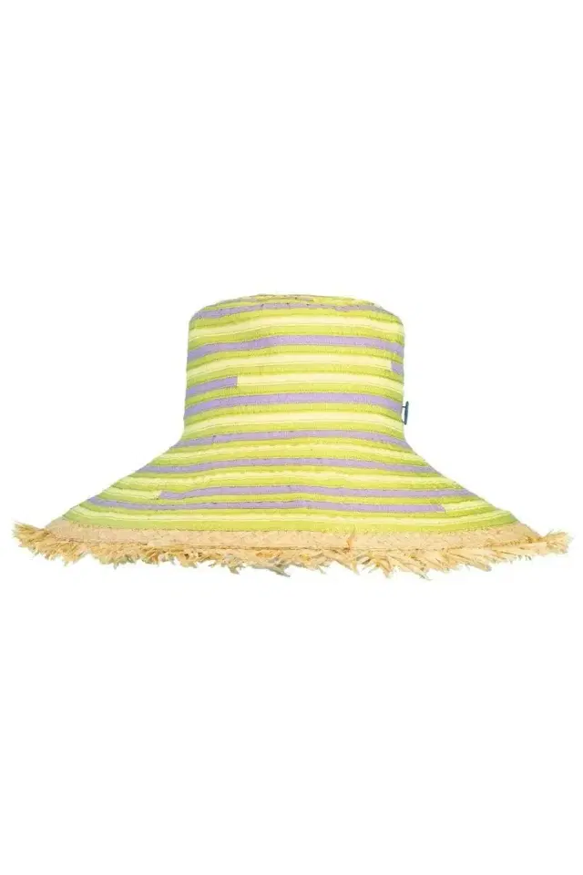 RAFFAELLO BETTINI Fiamma Woven Hat with Fray