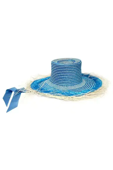 SENSI STUDIO Fiesta Hippie Hat With Necktie | Thumbnail 1