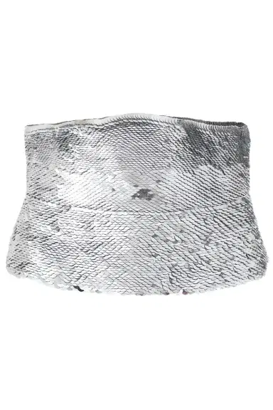 Oscar de la Renta Fish Scale Sequin Belt | Thumbnail 1