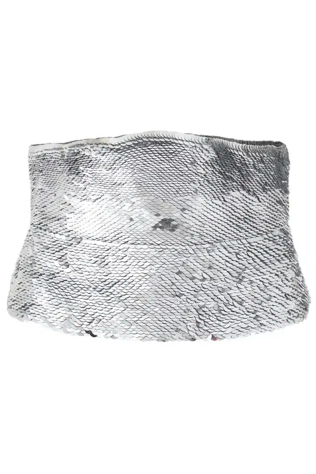 Oscar de la Renta Fish Scale Sequin Belt