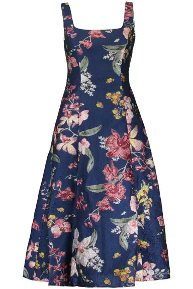 Marchesa Notte Floral A Line Cocktail Dress | Thumbnail 1