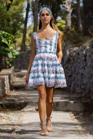 LUISA BECCARIA Floral Printed Mini Dress | Thumbnail 2