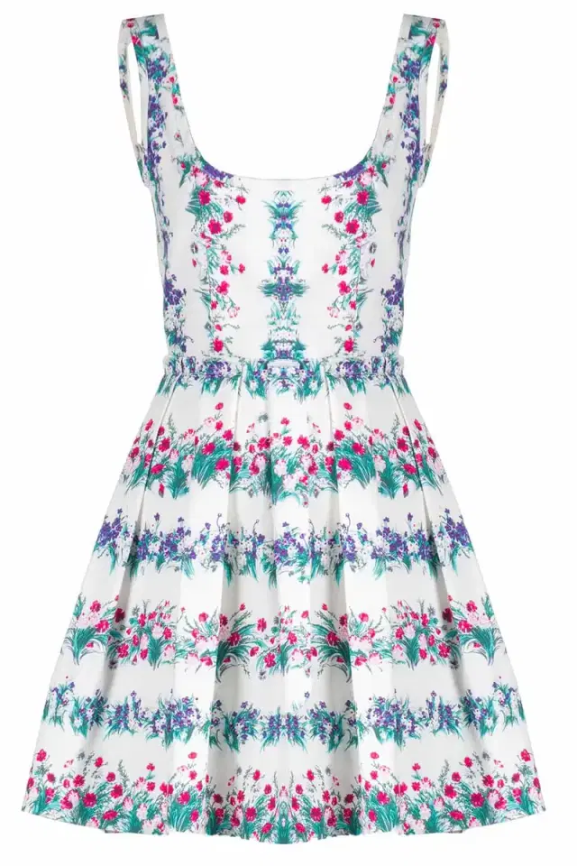 LUISA BECCARIA Floral Printed Mini Dress