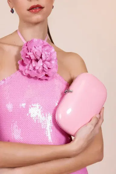 Rodarte Flower Detail Sequin Halter Gown | Thumbnail 6 Rodarte Flower Detail Sequin Halter Gown | Thumbnail 6