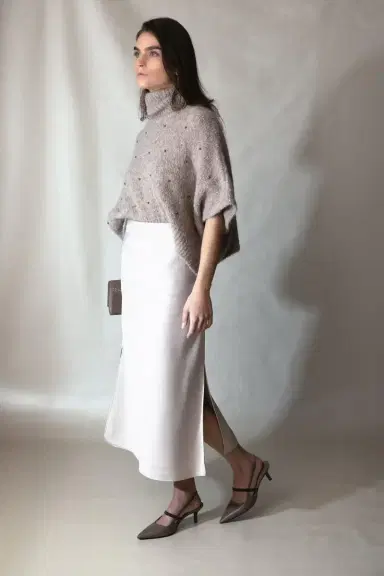 Brunello Cucinelli Fluid Pencil Skirt | Thumbnail 2