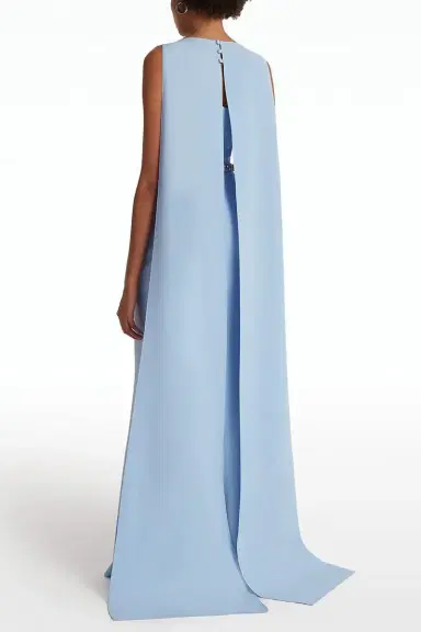 Safiyaa Ginevra Gown - Soft Sky | Thumbnail 5 Safiyaa Ginevra Gown - Soft Sky | Thumbnail 5