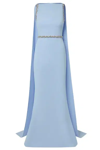 Safiyaa Ginevra Gown - Soft Sky | Thumbnail 1 Safiyaa Ginevra Gown - Soft Sky | Thumbnail 1