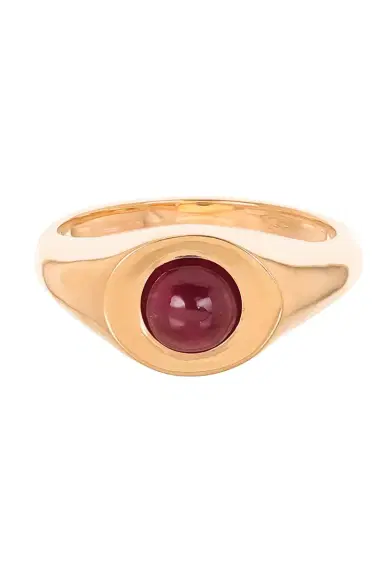 Marla Aaron Greenland Ruby Sphere Signet Ring | Thumbnail 1