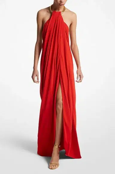 Michael Kors Collection Halter Necklace Gown | Thumbnail 2