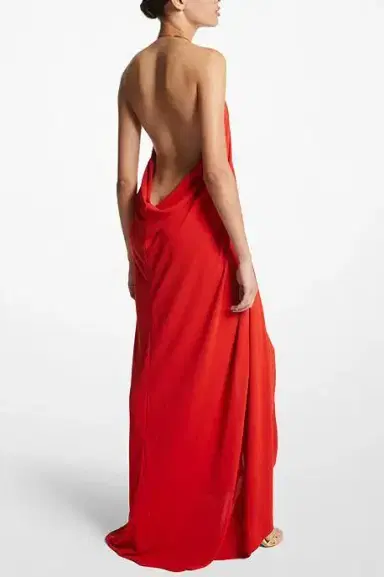 Michael Kors Collection Halter Necklace Gown | Thumbnail 3