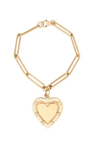 Foundrae Heart Token - Love Extended Clip Chain Bracelet | Thumbnail 1