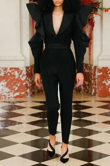 Carolina Herrera High Waisted Cummerbund Peg Pant | Thumbnail 2 Carolina Herrera High Waisted Cummerbund Peg Pant | Thumbnail 2
