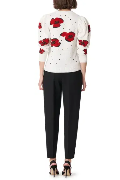 Carolina Herrera High Waisted Cummerbund Peg Pant | Thumbnail 4 Carolina Herrera High Waisted Cummerbund Peg Pant | Thumbnail 4