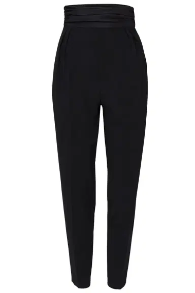 Carolina Herrera High Waisted Cummerbund Peg Pant | Thumbnail 1 Carolina Herrera High Waisted Cummerbund Peg Pant | Thumbnail 1