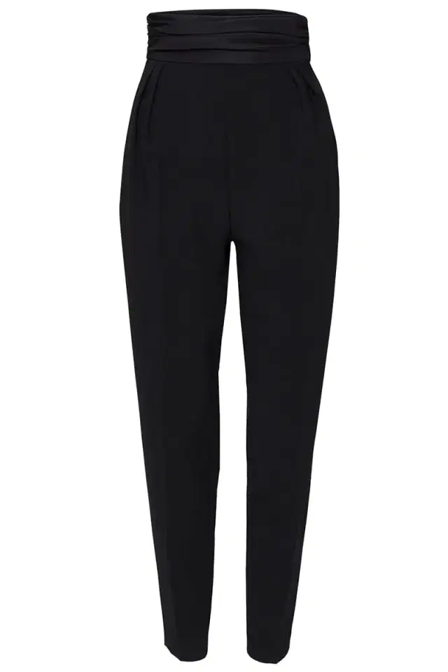 Carolina Herrera High Waisted Cummerbund Peg Pant