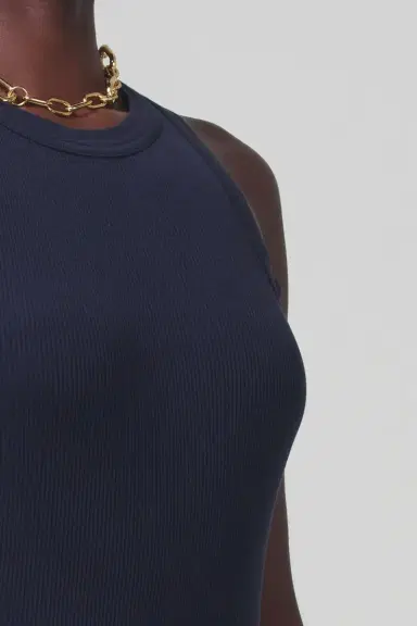 Citizens of Humanity Isabel Rib Tank - Navy | Thumbnail 4