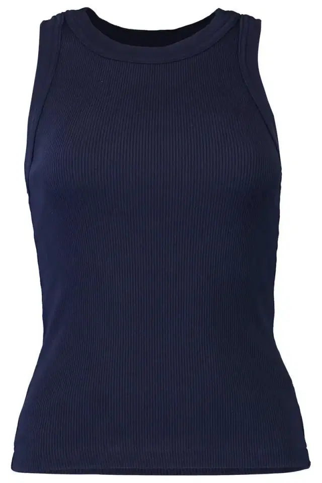 Isabel Rib Tank - Navy
