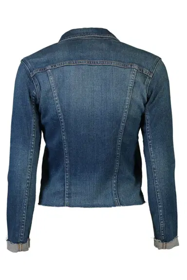 L'Agence Janelle Raw Denim Jacket | Thumbnail 5 L'Agence Janelle Raw Denim Jacket | Thumbnail 5