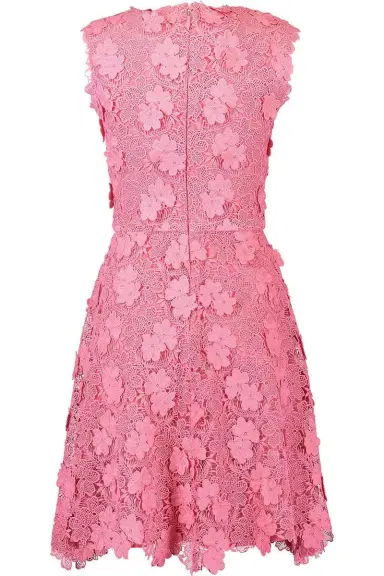 MONIQUE LHUILLIER Jewel Neck Flare Dress | Thumbnail 4