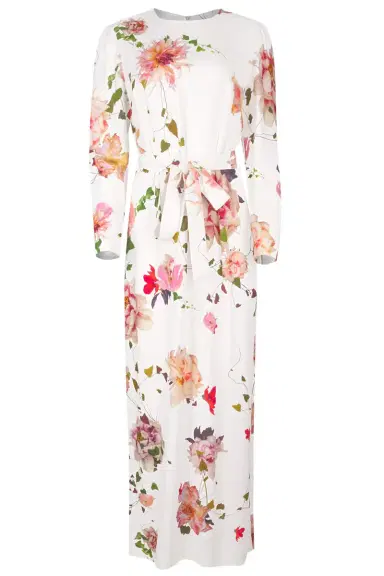 MONIQUE LHUILLIER Jewel Neck Gown | Thumbnail 1