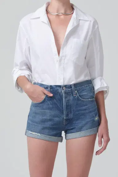 Citizens of Humanity Kayla Shirt - Optic White | Thumbnail 2