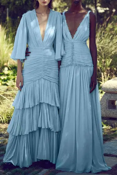 Costarellos Kelsey Silk Chiffon Dress | Thumbnail 2